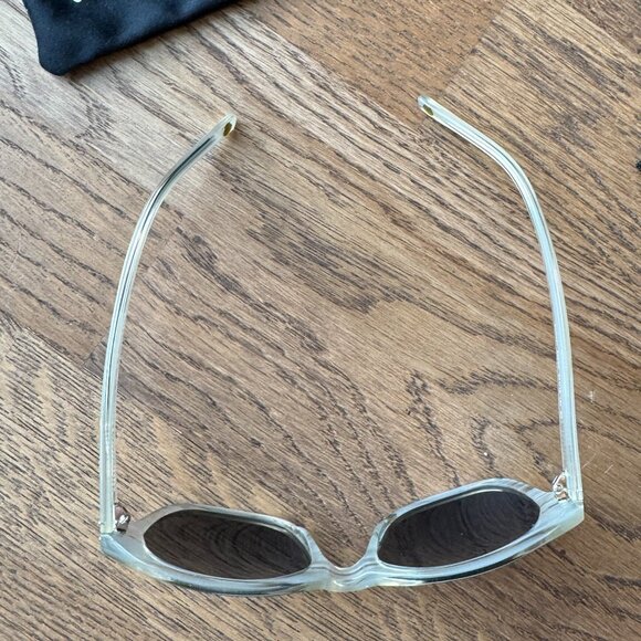 Club Monaco White/Silver Stripe Sunglasses - Picture 3 of 8